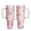34HD Pop Music Lover 40oz Tumbler with Handle Straw Cute Concert Era Gift