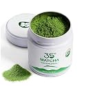 35°N MATCHA 40g/1.4 oz Organic Ceremonial Matcha for Café-Style Lattes