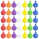 35 Pcs Cable Labels, Multi-Color Write On Cord/Wire Labels, Cable Tags and Wire Tags for Cable Management and Identification (Assorted Colors, Circles)