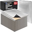35 PCS Car Sound Deadening Material Mat - 196 mil 53.72 sqft Auto Audio Deadener Foam, Sound Dampening and Heat Insulation Mat, Noise Insulation and Vibration Dampening Material for Hood Ceiling Door