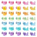 35 Pcs Mini Resin Axolotl, Tiny Axolotl Miniature Figures Toy