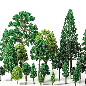 35 pieces model trees 12-63 inch mixed model tree train scenery architecture trees fake trees for diy crafts building model scenery landscape natural green