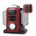 350W Power Inverter Pure Sine Wave Compatible with Milwaukee 18v Battery - Tool ONLY, Portable Battery Converter 20V to AC 110V, 2 USB-C &amp; USB-A Ports, LCD Display, LED Light for Camping &amp; Emergency