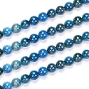 35pcs Adabele Natural Blue Apatite Gemstone 10mm Round Beads