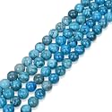 35pcs Adabele Natural Blue Lace Jasper Gemstone 10mm Round Beads