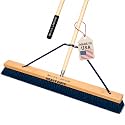36" Heavy Duty Outdoor Push Broom with 60" Handle. Ideal for Asphalt, Concrete &amp; Heavy Debris. Durable American Made Steel Brackets-Stainless Steel Hardware. No Plastic. 100% USA Made