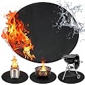 36" Round Fire Pit Mat for Solo Stove Bonfire - Fireproof Under Grill Mat for Outdoor Grill & Portable Camping Stove - Ideal Solo Stove Accessory