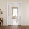 Pocket Door,Half-Lite Frosted Glass Doors,Solid Door,36x80 Door
