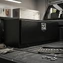 36"x12"x14" Steel Underbody Tool Box with T-Handle Latch, Black