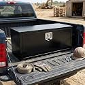36"x14"x16" Steel Pickup Underbody Tool Box with Lock &amp; Keys, Black