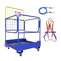 36"x36" Foldable Forklift Safety Cage, Heavy Steel, 1150LB