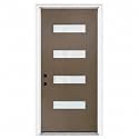 36"x80" Fiberglass Entry Door, Vinyl Frame, Right Hand Inswing