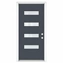 36"x80" Fiberglass Entry Door,White Vinyl Frame,Left Hand Inswing