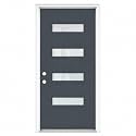 36"x80" Fiberglass Entry Door, Vinyl Frame, Right Hand Inswing