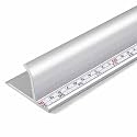 36 Inch Blue Aluminum Cutting Safety Ruler Dual-Scale (Inch and Metric)