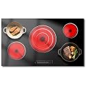 36 Inch Electirc Cooktop 5 Burner, Built-in Electric Stove Top 9200W, 220V