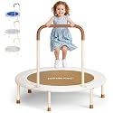 36-Inch Toddler Trampoline with Foam Handle, 3FT Foldable Mini Rebounder