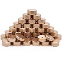 36-Pack 2.5oz Candle Tins with Lids, Metal Candle Jars for Candle Making, Empty Containers Vessels Bulk for Small Business & Beginners DIY Storage -Champagne Gold