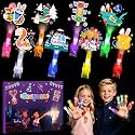 36 Pack Cartoon Animal Zoo Party Favors LED Finger Lights for Kids