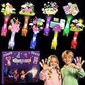 36 Pack Cartoon Pig Party Favors LED Finger Lights for Kids