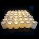 36 Pack LED Flameless Votive Candles, Warm White Glow