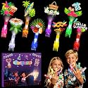 36 Pack Hawaiian Party Favors LED Finger Lights for Kids