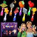 36 Pack Pixel Party Favors LED Finger Lights for Kids