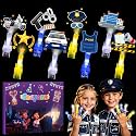 36 Pack Police Party Favors LED Finger Lights for Kids