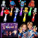 36 Pack Robot Party Favors LED Finger Lights for Kids