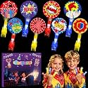 36 Pack Spider Theme Party Favors LED Finger Lights for Kids
