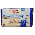 36 Pack of Wee-Wee Products Disposable Male Dog Wraps, Size Medium/Large (3 Packages with 12 Wraps Each)