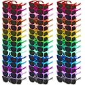 36 Pairs 18 Colors Sunglasses Bulk, for Adults Teens and Kids,80s Retro Style Plastic Sunglasses for Holiday Gifts ,Birthday Graduation Pool Beach Party Supplies