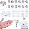 36 Pcs Cheer Gifts Bulk for Team, Silver Cheerleading Tumbler Accessories