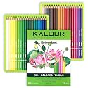 KALOUR PDAS 36-piece Green Botanical Colored Pencil Set, Pre-sharpened Wooden Colored Pencils for Adults Artists Beginners Coloring Books Drawing &amp; Sketching