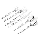 36 Piece Silverware Set for 6 with Steak Knives, 18/10 Stainless Steel