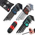 36-Pieces Ultimate Allen Wrench Set, Premium Hex &amp; Torx Key Set, SAE &amp; Metric Hex, Ball End Torx Wrenches with Extra