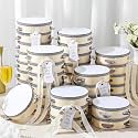 36 Set 4 Inch Tambourines Bulk Wooden Metal Jingles White Style