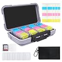 36-Slot SD Card Holder, Memory Card Case with ABS Shell for Camera