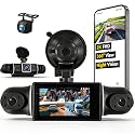 360°Dash Cam Front and Rear Inside, 4 Channel 2K+1080P Front, Rear, Left and Right Bumper Dash Cam 3" for Cars Color Night Vision WiFi G-Sensor, Loop Recording for Cars, Easy Setup, Multi-Language