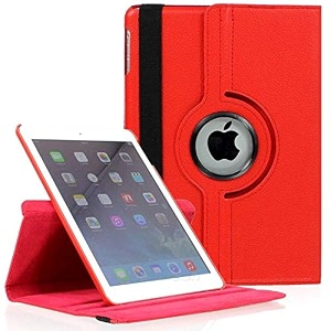 mcart 360 degree rotating leather smart case cover stand for ipad mini 2 mini 3 79 inch a1432 a1454 a1455 a1489 a1601 a1490 a1491 a1599 a1600 red