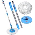 Mr. Mop 360 Degree Universal Mop Stick Rod with 1 Microfiber Refill | Magical Extendable Handle Pocha with Easy Grip Handle for Floor Cleaning
