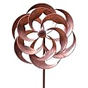 360 Degrees Metal Swivel Classical Wind Spinner Willow Leaves for Patio Lawn Outdoor Yard Lawn Garden 70x20 Inches