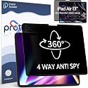 360° Magnetic Privacy Screen for iPad Air 13 Inch 2024-2026 (M2/M3/M4, 6th/7th/8th Gen), 4 Way Privacy Removable Anti Glare Blue Light Filter Shield Film Anti Spy Protector