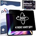 360° Magnetic Privacy Screen for iPad Pro 11 Inch M4/M5 (2024/2025, 5/ 6th Gen), 4 Way Privacy Removable Anti Glare Blue Light Filter Shield Film Anti Spy Protector