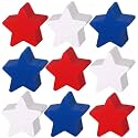 360Pcs Patriotic Star Cutouts Paper 4th of July Die-Cuts, Red White Blue