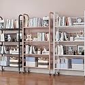 360° Rotating Bookshelf - Multifunctional Rolling Cart for Home, Office &amp; Kitchen Storage, Space-Saving Organizer with Wheels for Easy Mobility &amp; Stylish Decor