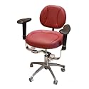 360° Swivel Mobile Chair Dental Doctor's Stool Microfiber Leather Dental Assistant Chair Height Adjustable for Clinics, Dental Offices, Labs,A8