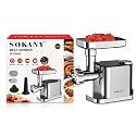 3600W Electric Meat Grinder Machine with LCD Display, Stainless Steel Meat Mincer & Sausage Maker, Heavy Duty Food Grinder for Meat, Chicken, Fish & Vegetables
