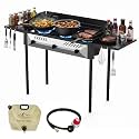 360K BTU High Pressure Propane Stove 3 Burner Gas Outdoor Cooker