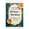 365 Days 365 Ways Guided Motivational Journal, Navy Blue Hardcover, Daily Reflection and Personal Growth Planner with Monthly Themes , journal for gifting, A5 Size, 440 Pages